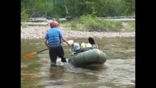 Packrafting the South Fork of the Flathead river in Montana