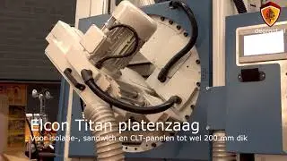 Elcon Titan platenzaag voor isolatie-, sandwich- en CLT-panelen