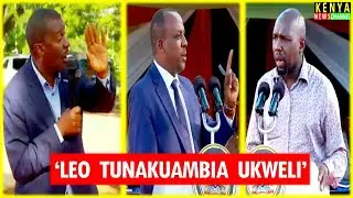 NO NONSENSE Kalonzo Men address Interior CS Murkomen face to face in Makueni - Mutula & Maanzo