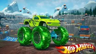Hot Wheels Monster Truck Stunt Mayhem: Gunkster Truck, in Hot Wheels City Caused Catastrophe 