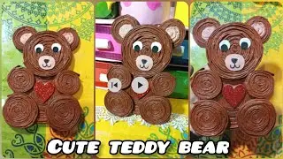 Newspaper craft ideas/DIY Teddy Bear #youtubeshorts #teddybear #diy #craft #bestoutofwaste 