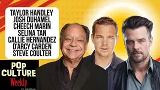 Josh Duhamel, Cheech Marin & the cast of Shotgun Wedding; Taylor Handley (Mayor of Kingstown)