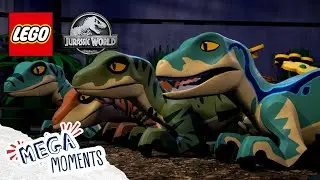 Don't Wake Sleeping Raptors! 😨 🦖 | LEGO Jurassic World: Legend of Isla Nublar | Mega Moments