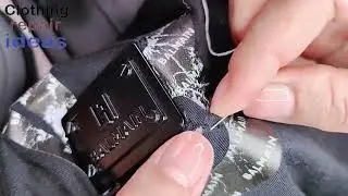 Darning T-shirt with metal logo