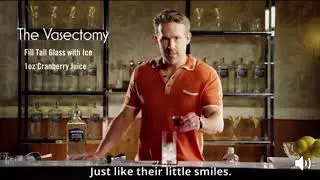 Ryan Reynold&rsquo;s Teaches You To Make A Vasectomy (Drink)