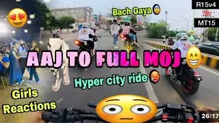 Hyper ride in city on New 2026 Hero xtreme 125.|| close call at top speed in city roads