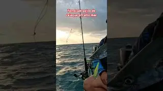 Ferrada em alto mar com o caiaque ark 1290 🔥🐟🎣🌊 #fishing #pescaria #pesca