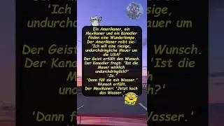 Drei W&uuml;nsche, eine Mauer #witze #humor #lachen