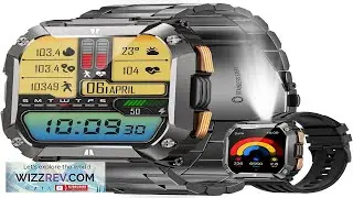 Smart Watches for Men 1.95'' Fitness Watch: Military Smart Watch with 100