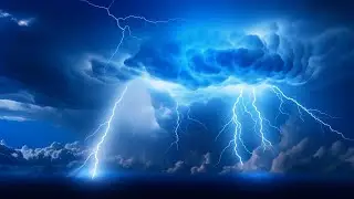 Heavy rain with a thunderstorm | EPIC THUNDER & RAIN | Rainstorm Sounds For Relaxing, Focus or Sleep