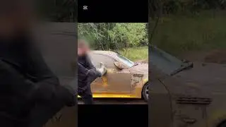 guy destroyed the car just for a video || #bmw #destruction