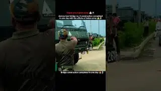 #JammuFlood #TawiRiver #IndianArmy #FloodRelief #Jammu Tawi पुल टूटा | Army Flood Relief Bridge
