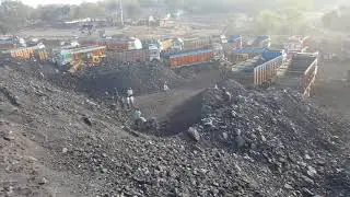 Coal mining jharkhand and loading for truck