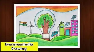 Evergreen India | Clean India Green India Drawing | Future India Drawing | Evergreen India Drawing