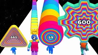 Layer Man (vs) Roll Crowd - Gameplay Android (Max Level) New Update
