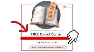 FREE Round Corners for 250 Bookmarks 🔥 at 55printing