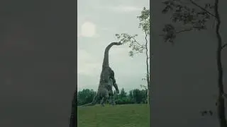 BRACHIOSAURUS 3D ANIMATION IN BLENDER/БРАХИОЗАВР В БЛЕНДЕР#3danimation #motiondesigner #shorts #3d