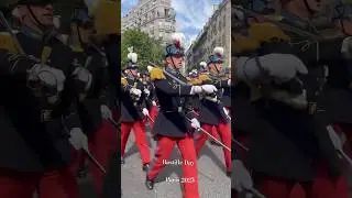 Saint-Cyr Singing & Marching at Bastille Day Parades in Paris 2025