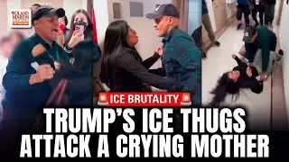 ICE Officer Tackles Mom in Courthouse. Kids Watch in Terror