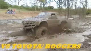 2019 TB MUD BOG /TOYOTA V8 POWERED UPRIGHT PIPES & BOGGER TIRES