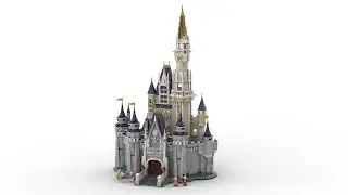Lego 71040 Disney Castle Speed Build LDD by PLegoBB
