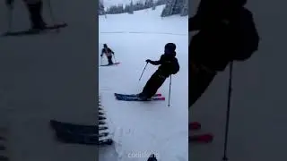 Skier boostin&rsquo; straight into the trees 🌲 | #shorts