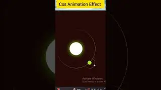 CSS Solar System load Animation Effect Tutorial HTML & JS #trending #css #shorts #code #htmlcss