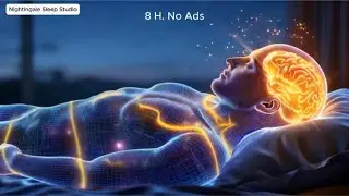 Sleep Through the Night 🌙 Rain & Thunder with 432 Hz Music (8 Hours, No Ads)