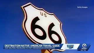 Map highlights Indigenous communities and history along route 66