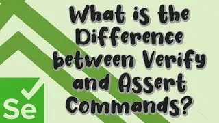 What is the Difference btwn Verify and Assert Commands? | Selenium Interview Q&A | Under 60 Seconds
