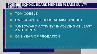 DA: Ex-Greene Co. school board member pleads guilty to official misconduct