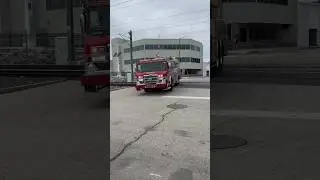 New London Connecticut Fire Department Arriving On Scene #shorts #truckspotting #firetruck