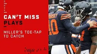 Trubisky to Miller for the Ridiculous Toe-Tap TD Catch!
