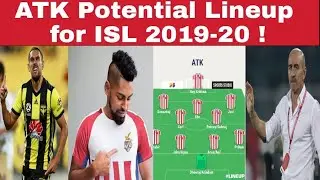 ATK Potential Best Playing XI/Lineup for Hero ISL 2019-20!