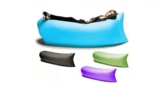 Fast Inflatable Lounger Air Sleep Camping Sofa Beach Sleeping Bag Sofa