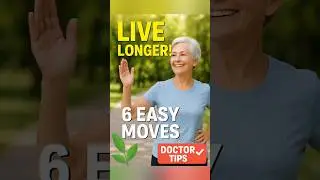 6 Easy Exercises for Seniors to Live Longer & Stay Healthy | Doctor Tips #seniorhealth #healthtips