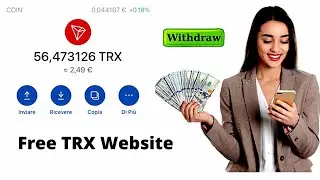 8000 FREE TRX (TRON) 20% EVERY DAY | New Free TRX (TRON) Mining Site | Earn trx without investment