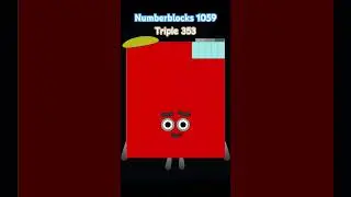 Numberblocks 1059 #numberblocksfanmade #1059 #numberblockscharacters #three #numberblocks