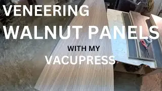 Veneering walnut veneer to 1/2