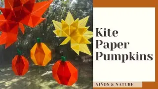 Fall Crafting Fun: DIY Kite Paper Pumpkin Waldorf Craft