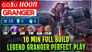 10 Min Full Build, Starfal Knight Perfect Gameplay [ ɢᴏsᴜ Hoon Granger ] Mobile Legends