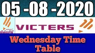 victers channel time table Aug5/ 05 -08 -2020 victers schedule |first bell