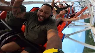FLYING ON ARIEFORCE ONE ROLLER COASTER WITH MCN MEMBERS!