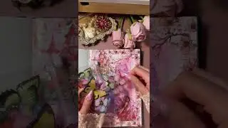 ASMR Journaling/ Replying to 💬 @claraesperanza147 Butterfly Theme 🦋#scrapbooking