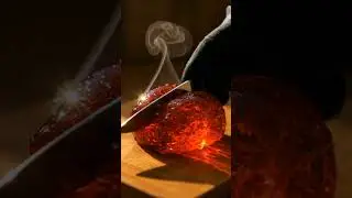 🩶 Satisfying Lava Cutting ASMR | Relaxing Sounds and Visuals