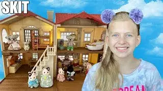 Chris Got Stuck in the Chimney! Calico Critters Skit