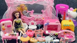17-Minute Satisfying Unboxing: Unboxing the Barbie Dream Furniture Scene Toy Set and Review