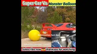 Supercar vs  Monster Balloon #shorts