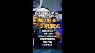 INBEX IPL16 + PH3 - LAMPU DAN STAND OVERHEAD MURAH UNTUK KONTEN KREATOR PEMULA