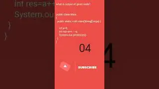 MCQ for placement | #shorts #youtubeshorts #java